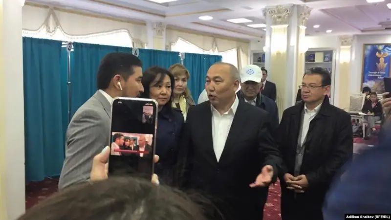 Президенттікке үміткер Амангелді Таспихов дауыс берді