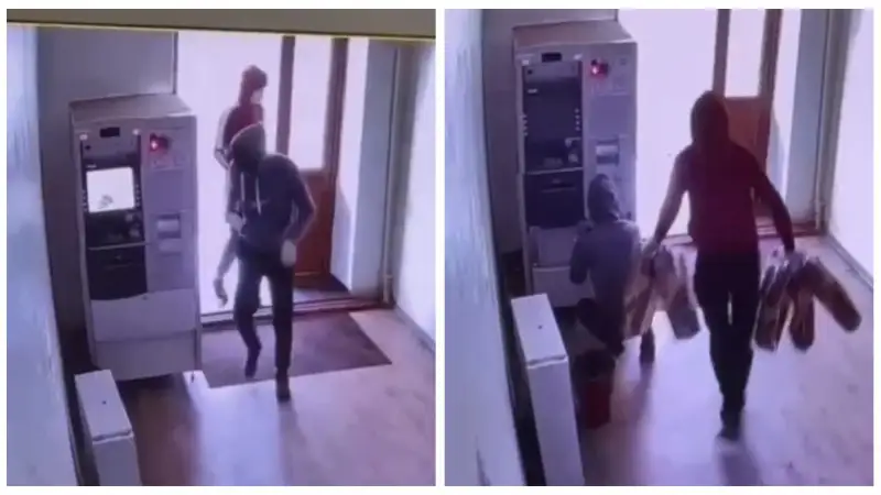 Алматы облысында екі ер адам банкоматтан 13 миллионға жуық теңгені ұрлап кеткен