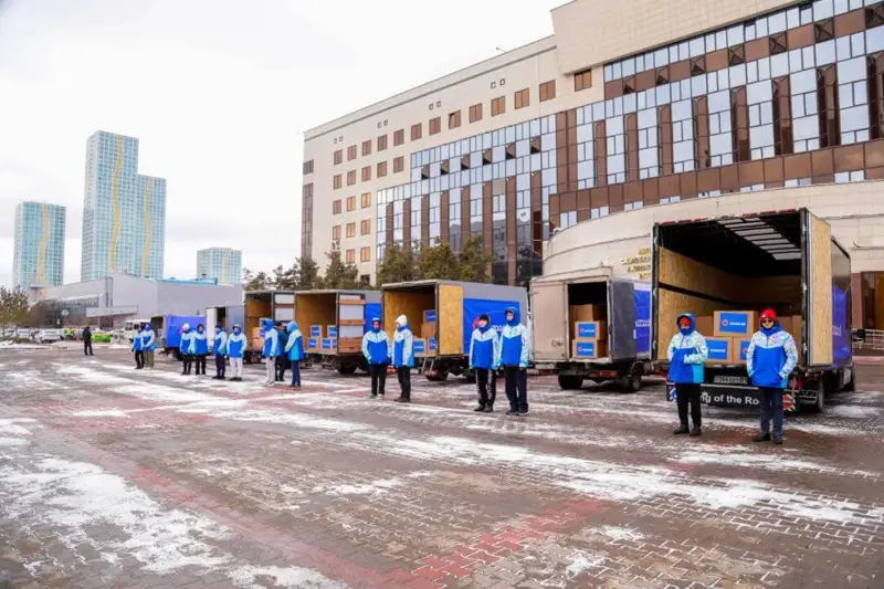 Астанада Наурыз мерекесі қарсаңында мұқтаж жандарға азық түлік себеті тапсырылады