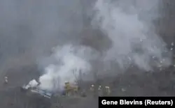 Брайант мінген тікұшақ апатқа ұшыраған маң. 26 қаңтар 2020 жыл.