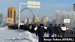 Нұр-Сұлтанда Ақордаға бет алған белсенділерді полиция ұстады