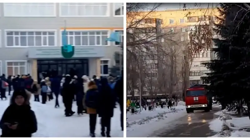 Павлодарда екі мектептің оқушылары мен мұғалімдері эвакуацияланды