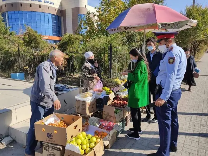 Заңсыз саудаға тұрақты рейд ұйымдастырылуда
