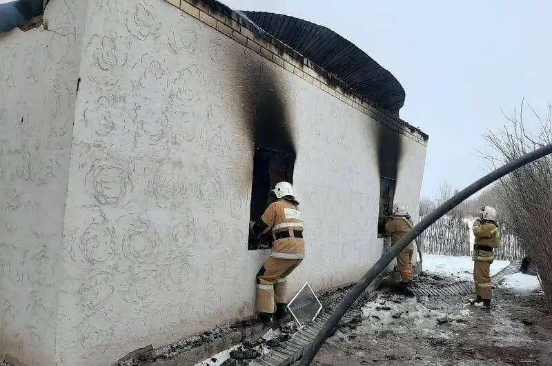 Қызылордада үй өртеніп бесіктегі сәби қаза болды (видео)