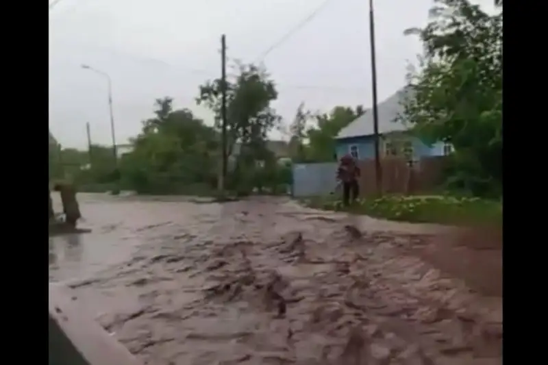 Алматы облысында  екі ауылдың көшелерін су басты