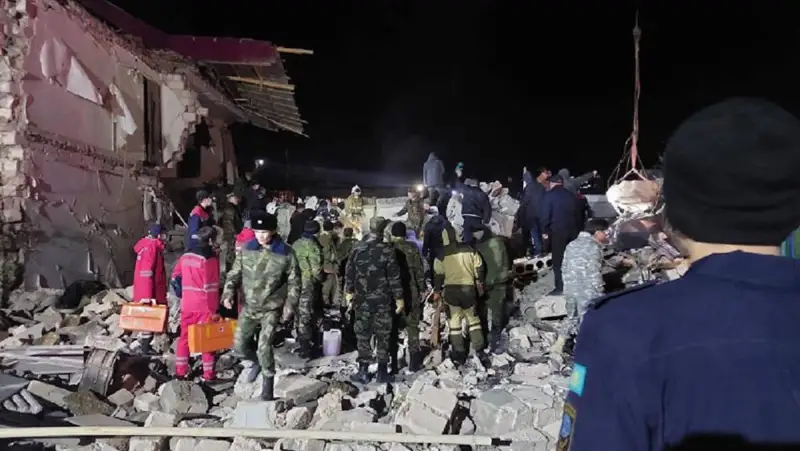 Жаңаөзенде газ жарылып, 11 адам зардап шекті