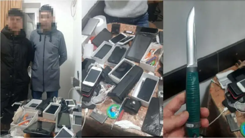 Қонақүйден ұялы телефондар, пышақтар мен есірткі тәркіленді