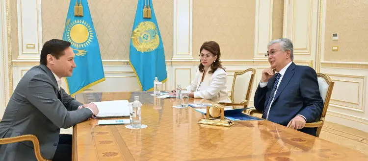 Президент «Қазақфильм» АҚ төрағасы Азамат Сатыбалдыны қабылдады