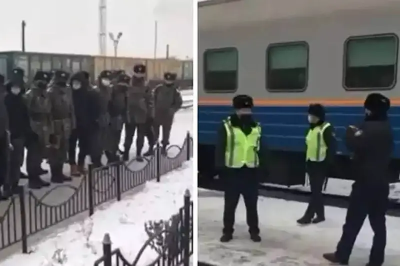 Ұлттық Ұлан сарбаздары Павлодарға жете алмай әлек болды