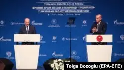 Ердоған мен Путин Түрік ағысы жобасын іске қосты, Таяу Шығыстағы жағдайды талқылады