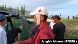 Қырғызстандағы Чечме ауылының Сох анклавымен шекарадағы жанжал кезінде жараланған тұрғыны. 31 мамыр 2020 жыл