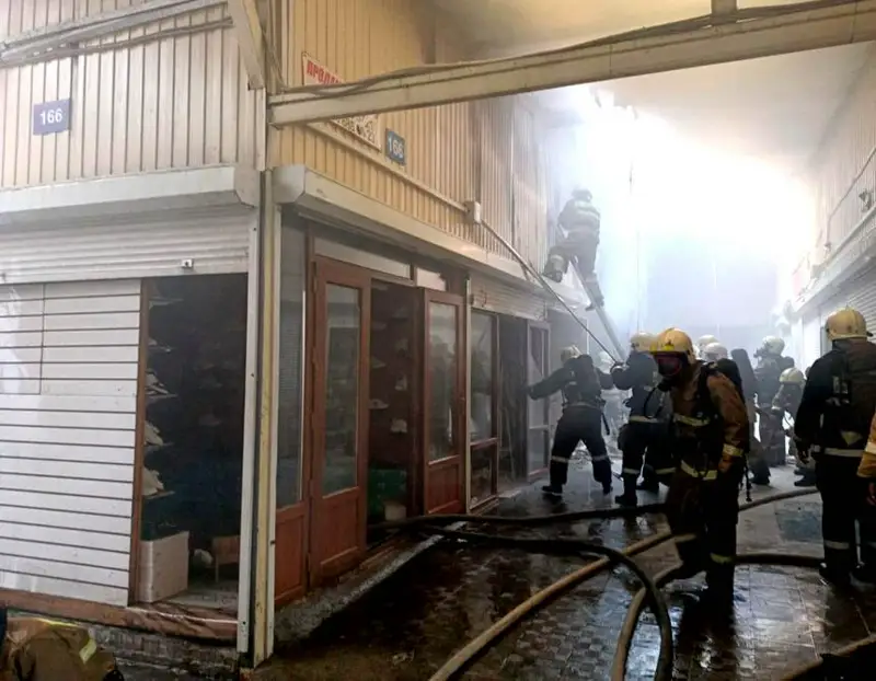 «Барахолка» базарынан тағы өрт шықты
