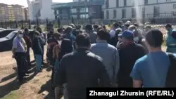 Ақтөбедегі жедел жәрдем қызметкерлерінің наразылығы. 15 мамыр 2020 жыл.