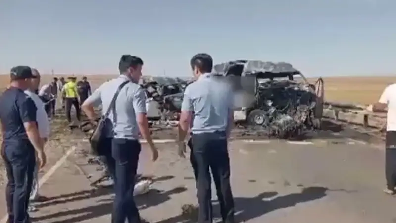 Түркістан облысында жол апатынан 9 адам қаза тапты (видео)