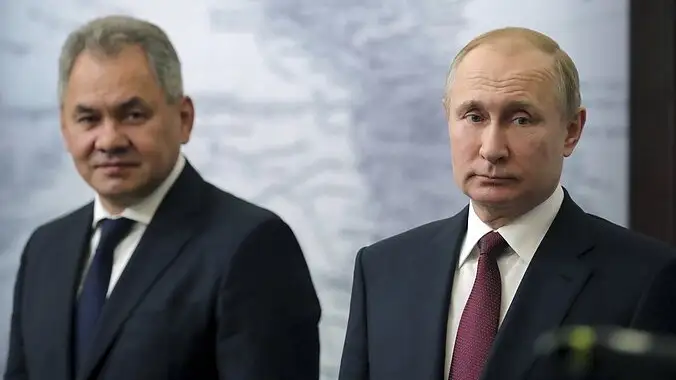 С. Шойгу и В. Путин 