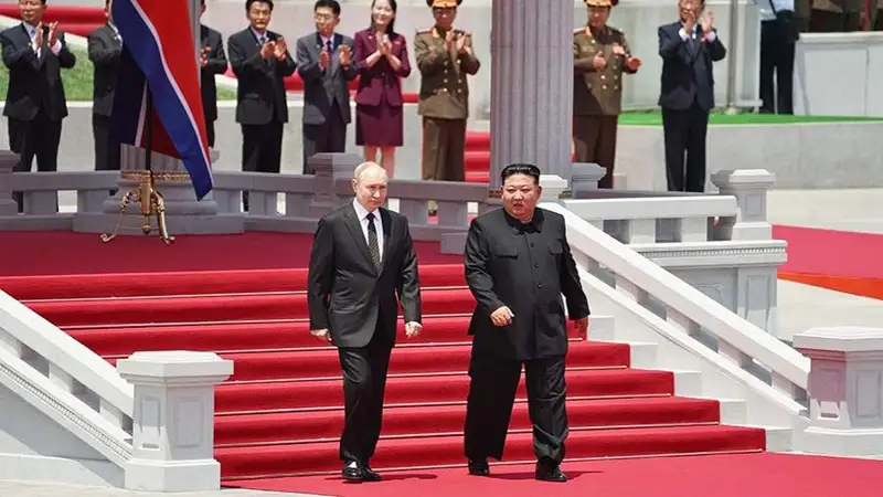 Путин мен Ким Чен Ын