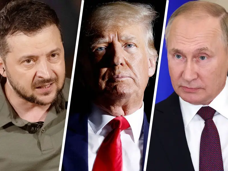 Зеленский, Трамп, Путин