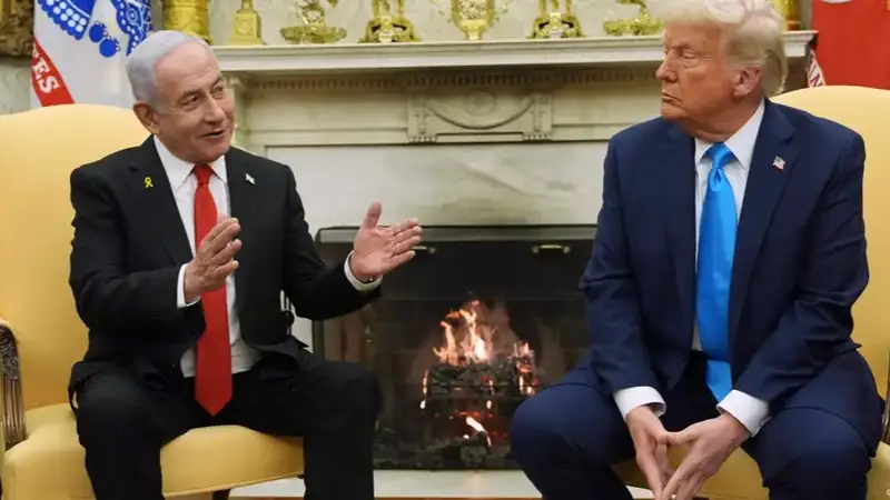 Биньямин Нетаньяху и Дональд Трамп