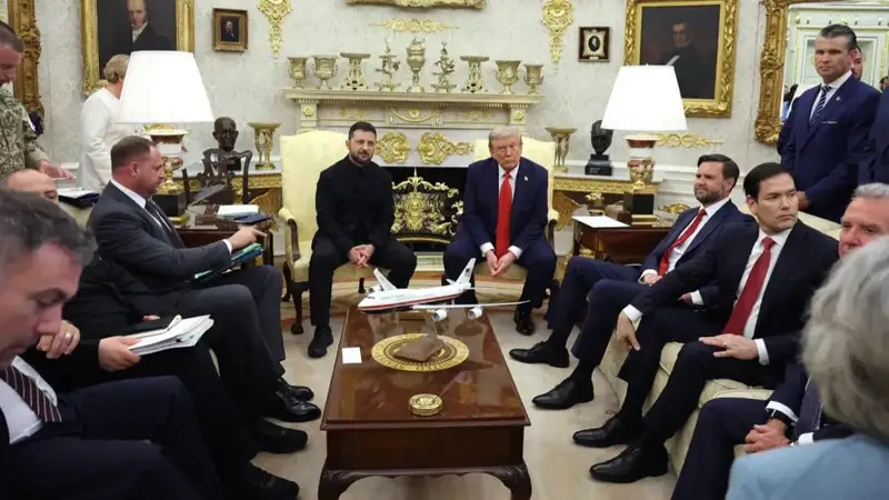 Зеленский мен Трамп және ЕО басшылары