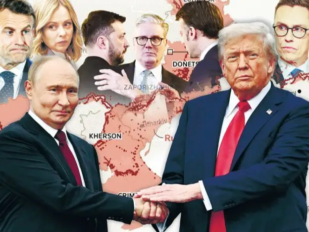 Путин мен Трамп және ЕО басшылары