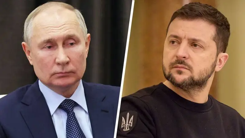 Путин мен Зеленский 