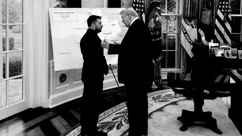 Трамп пен Зеленский 