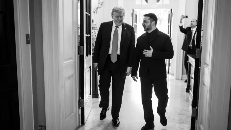 Трамп пен Зеленский 