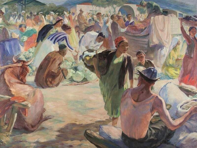 &laquo;Колхоз базары&raquo; КСРО, Қазақ КСР, Алматы, 1940 ж.