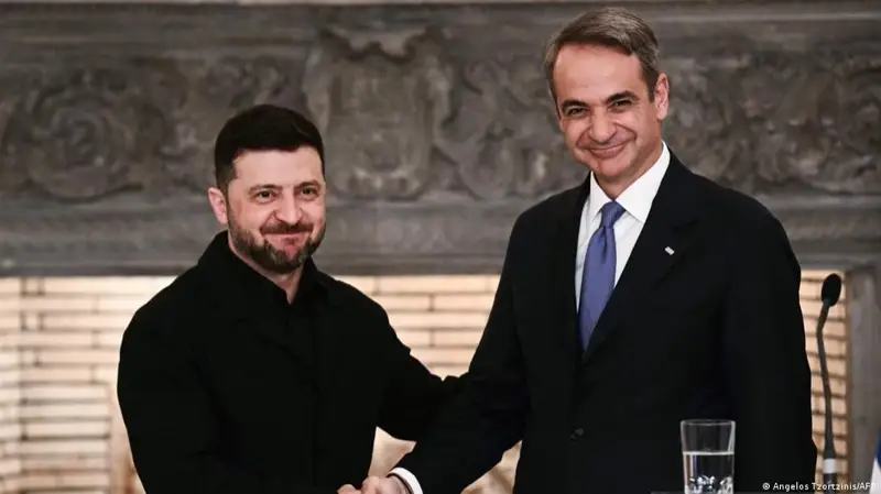 Зеленский мен Кириакос Мицотакис