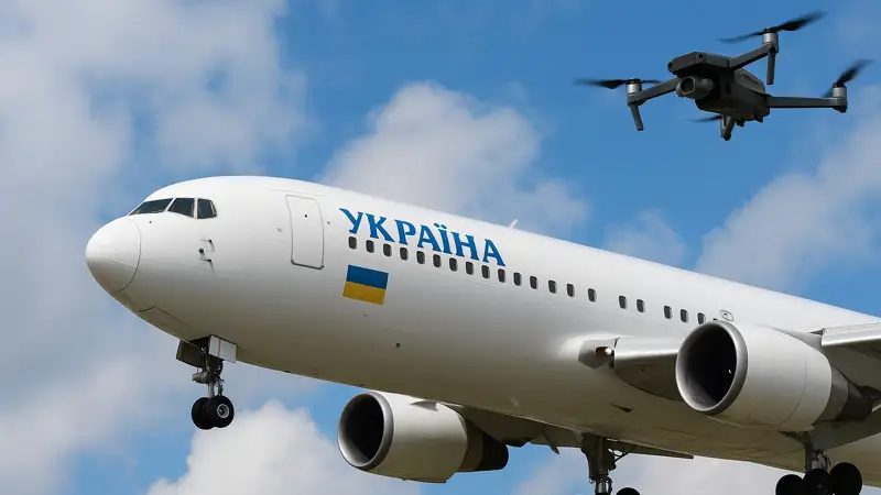 Зеленский ұшағы мен дрон