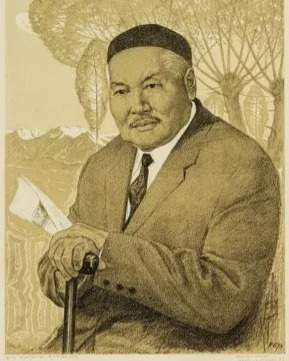 Сәбит Мұқановтың портреті Сәбит Мұқановтың портреті