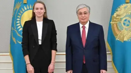 Елена Рыбакина мен Тоқаев 