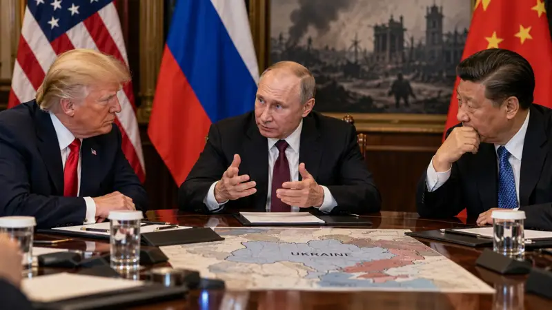 Путин Трамп пен Си Цзиньпин